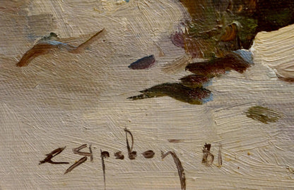 Textured oil painting Cruise vacation by Yarovoy Stepan Kalinovich with signature