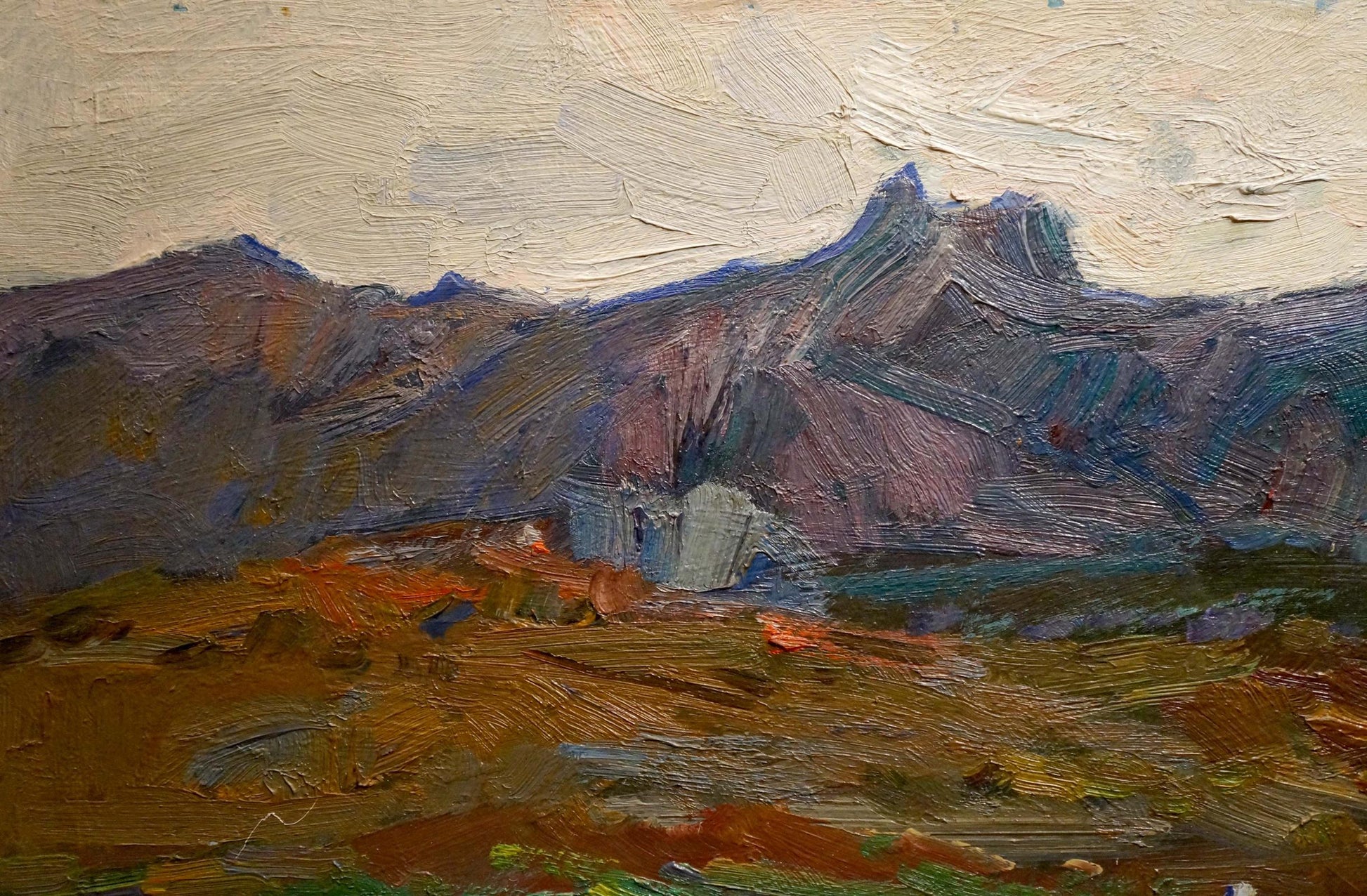 Oil painting In the vineyards by Zakharov Fedor Zakharovich, rugged mountains