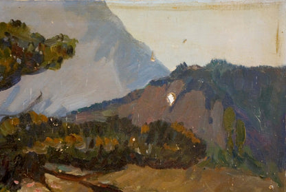 Oil painting of mountainous landscape by Yarovoy Stepan Kalinovich