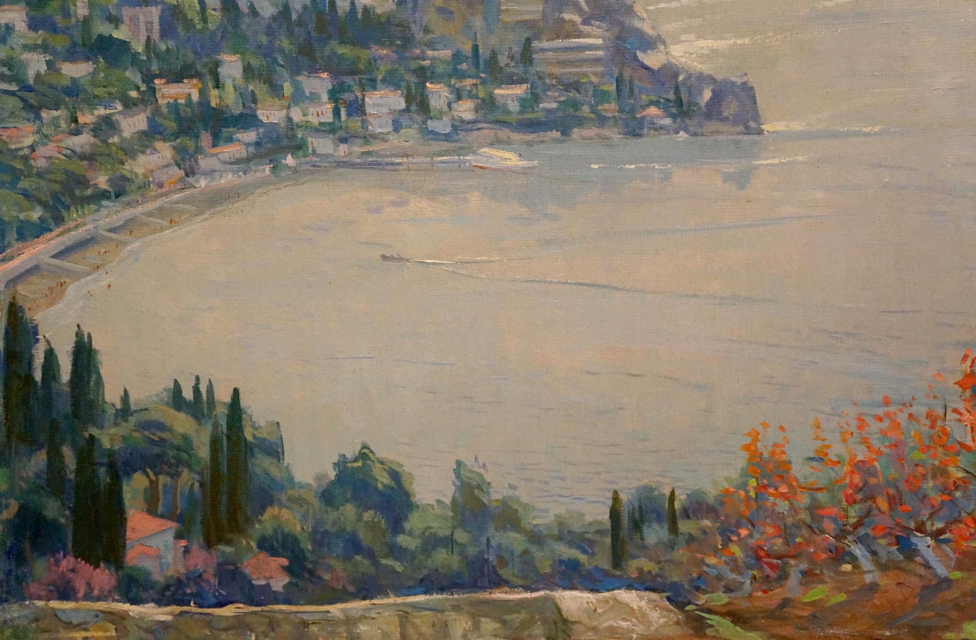 Sulimenko Petr Stepanovich oil painting of serene Greek coastal landscape