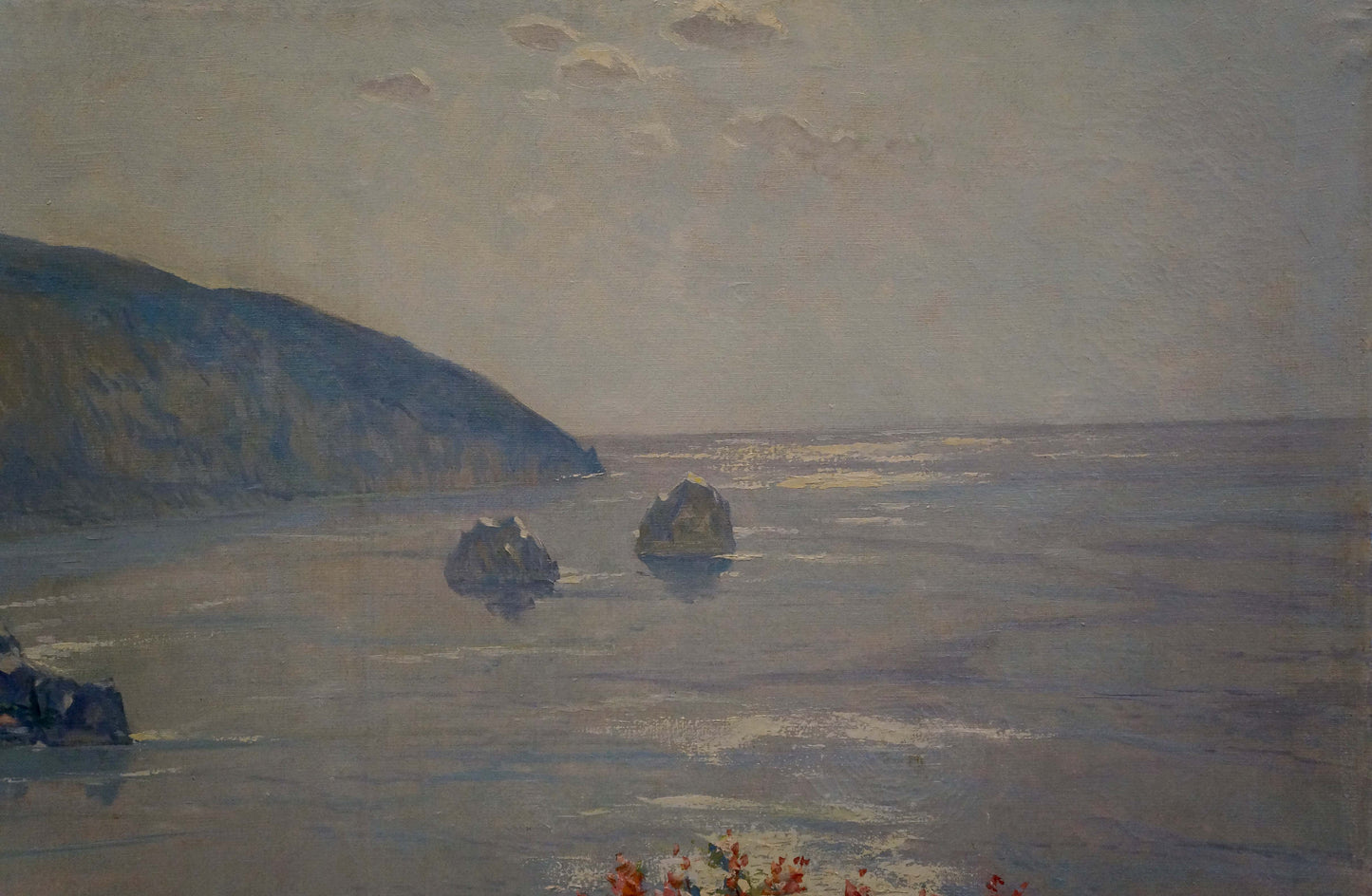 Sulimenko Petr Stepanovich oil painting of serene Greek coastal landscape