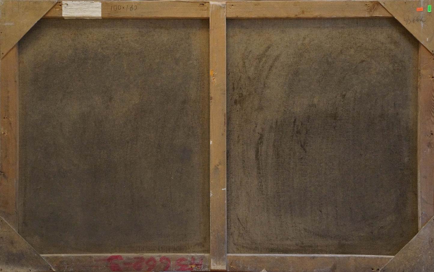 Back of Sulimenko Petr Stepanovich Greece landscape oil painting with dark textured panels