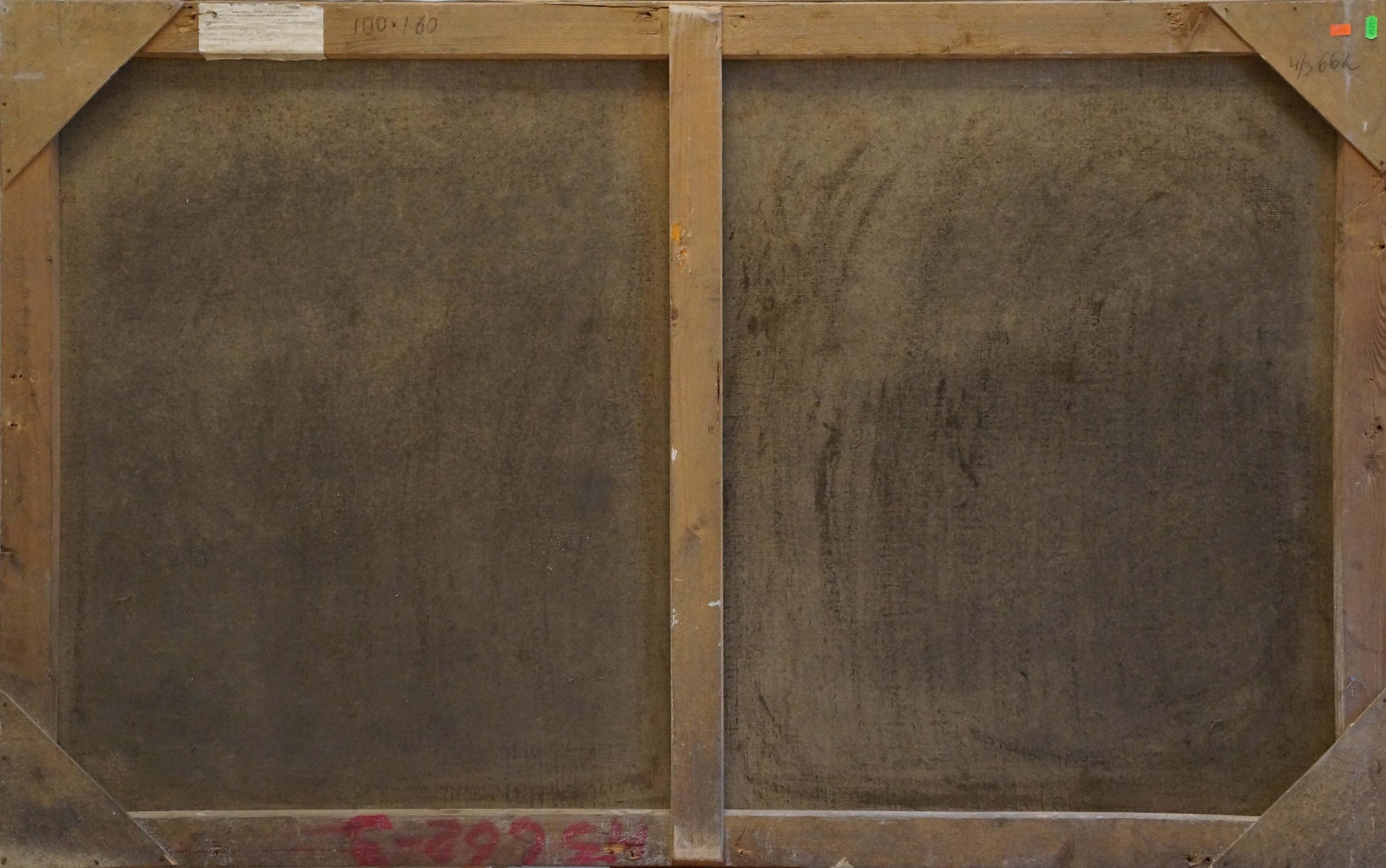 Back of Sulimenko Petr Stepanovich Greece landscape oil painting with dark textured panels