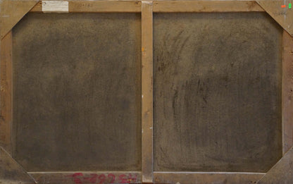 Back of Sulimenko Petr Stepanovich Greece landscape oil painting with dark textured panels