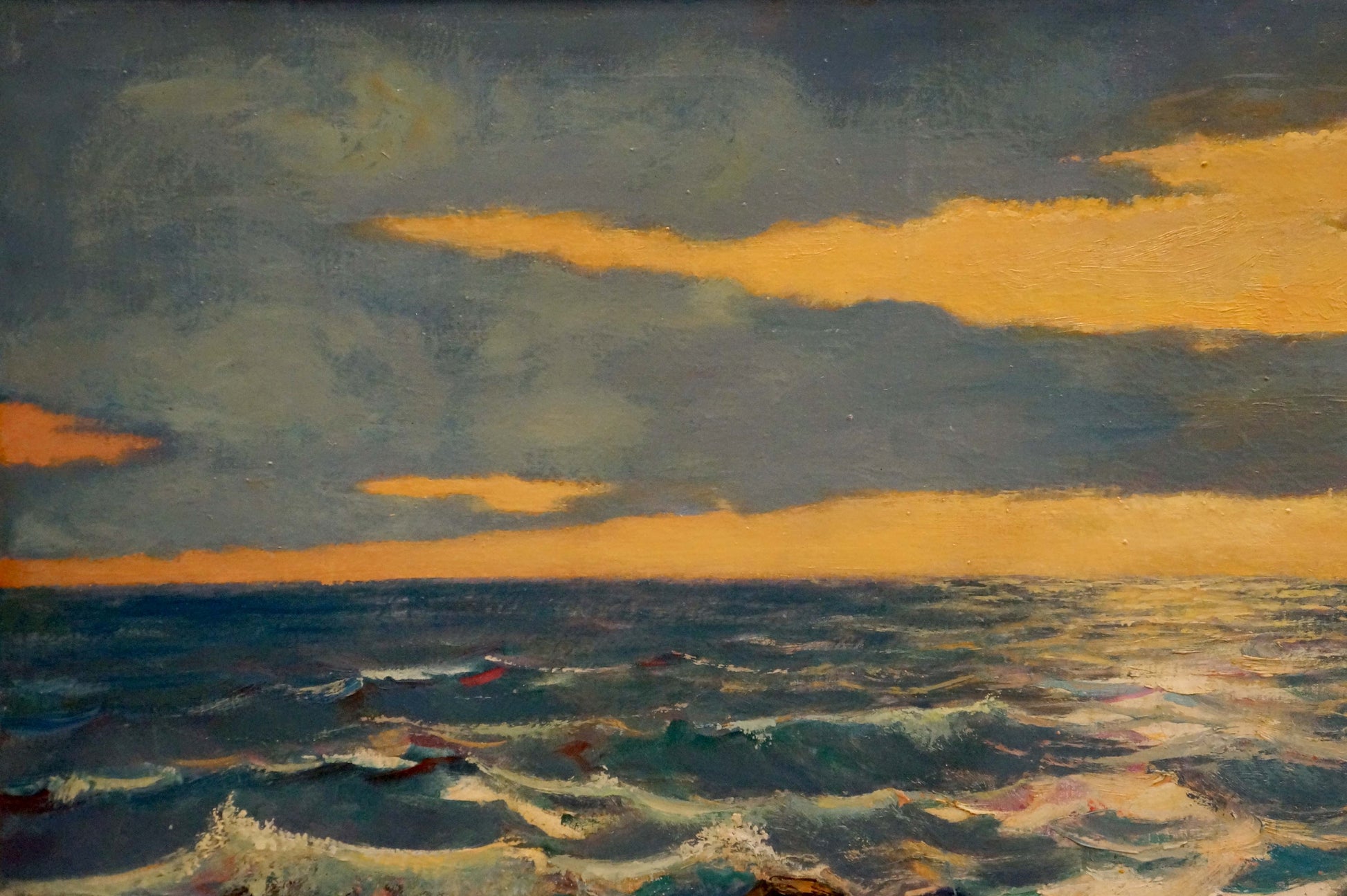 Oil painting Sunset at Sea by Zakharov Fedor Zakharovich
