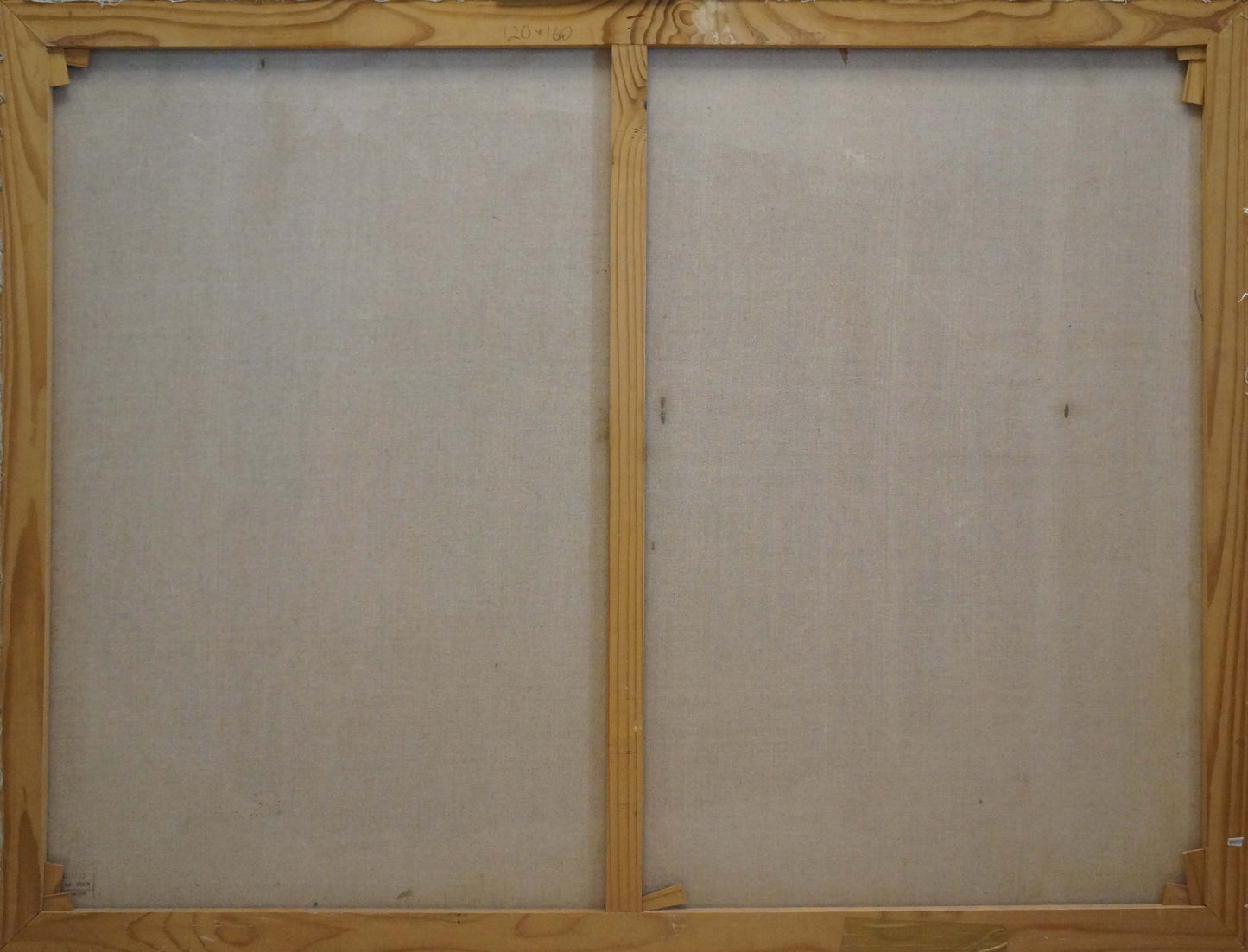 Light wood canvas frame with two vertical panels for Abstract oil painting Dance Gipper Puper
