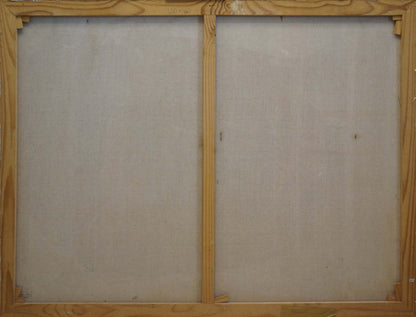Light wood canvas frame with two vertical panels for Abstract oil painting Dance Gipper Puper