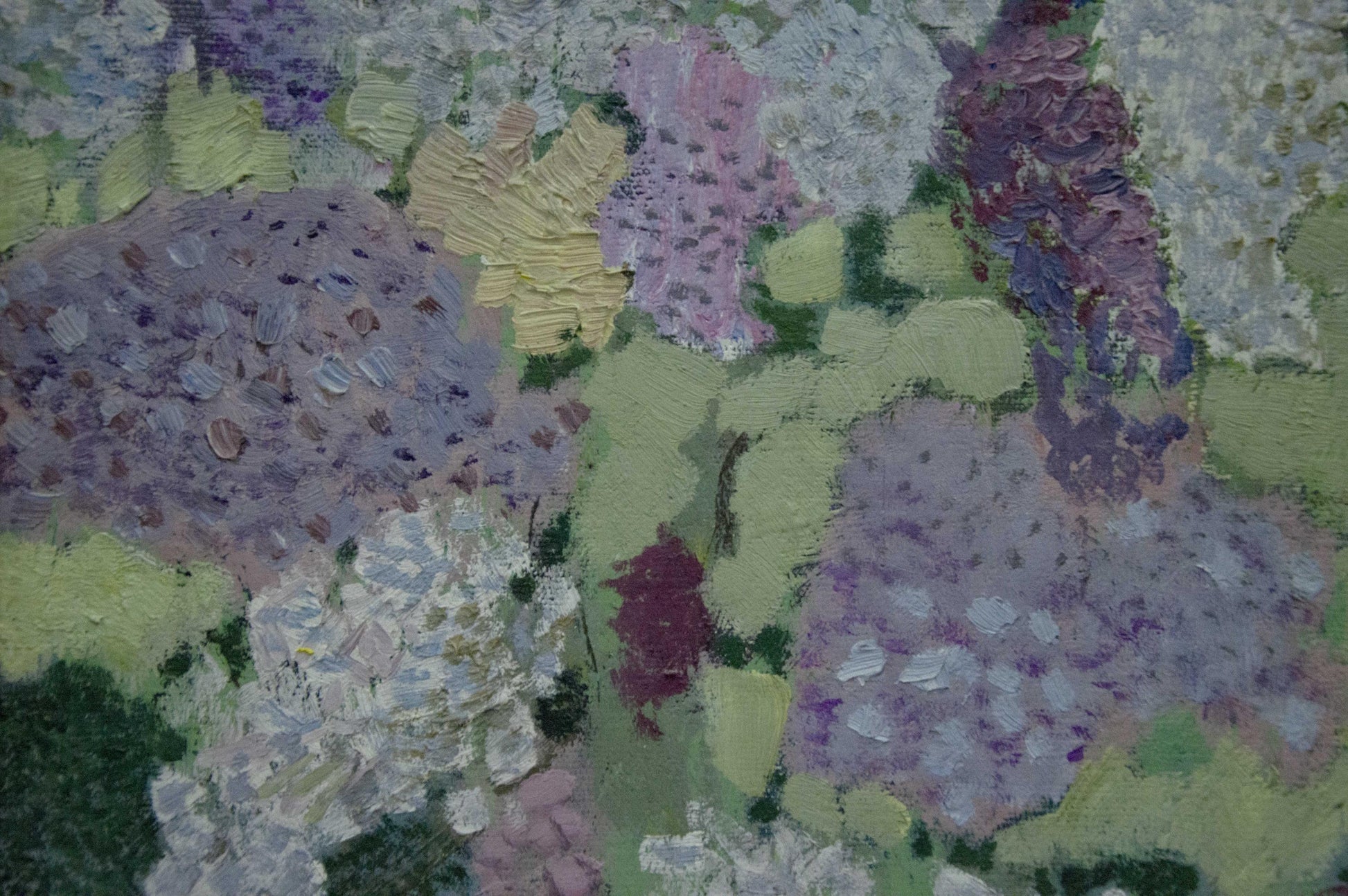Oil painting Lilac by Zaretsky Victor Ivanovich: textured hydrangeas