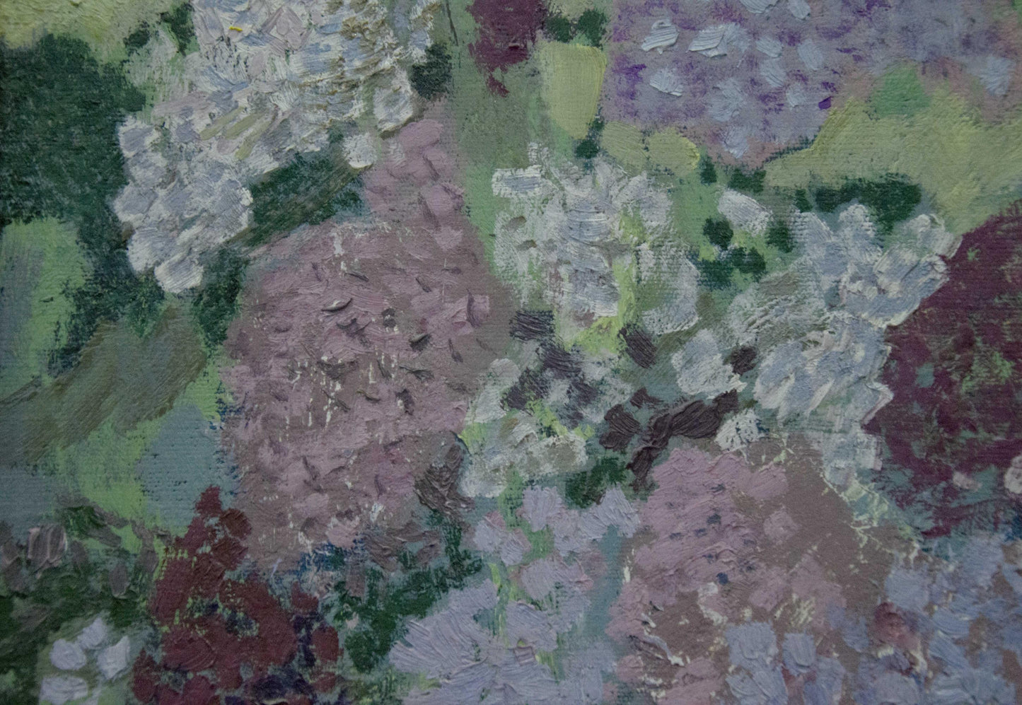 Oil painting Lilac by Zaretsky Victor Ivanovich with pink hydrangeas