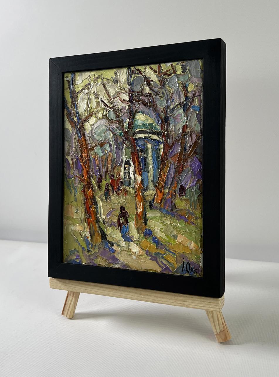Oil painting A walk in the park by Oksana Ivanyuk park scene