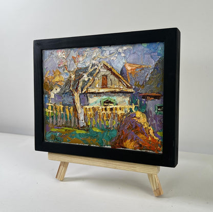 Oil painting Early spring has arrived by Oksana Ivanyuk on wooden easel