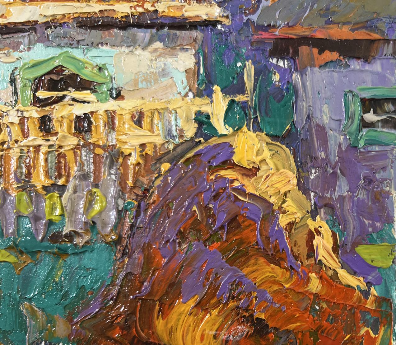 Vibrant impressionist oil painting Early spring has arrived by Oksana Ivanyuk