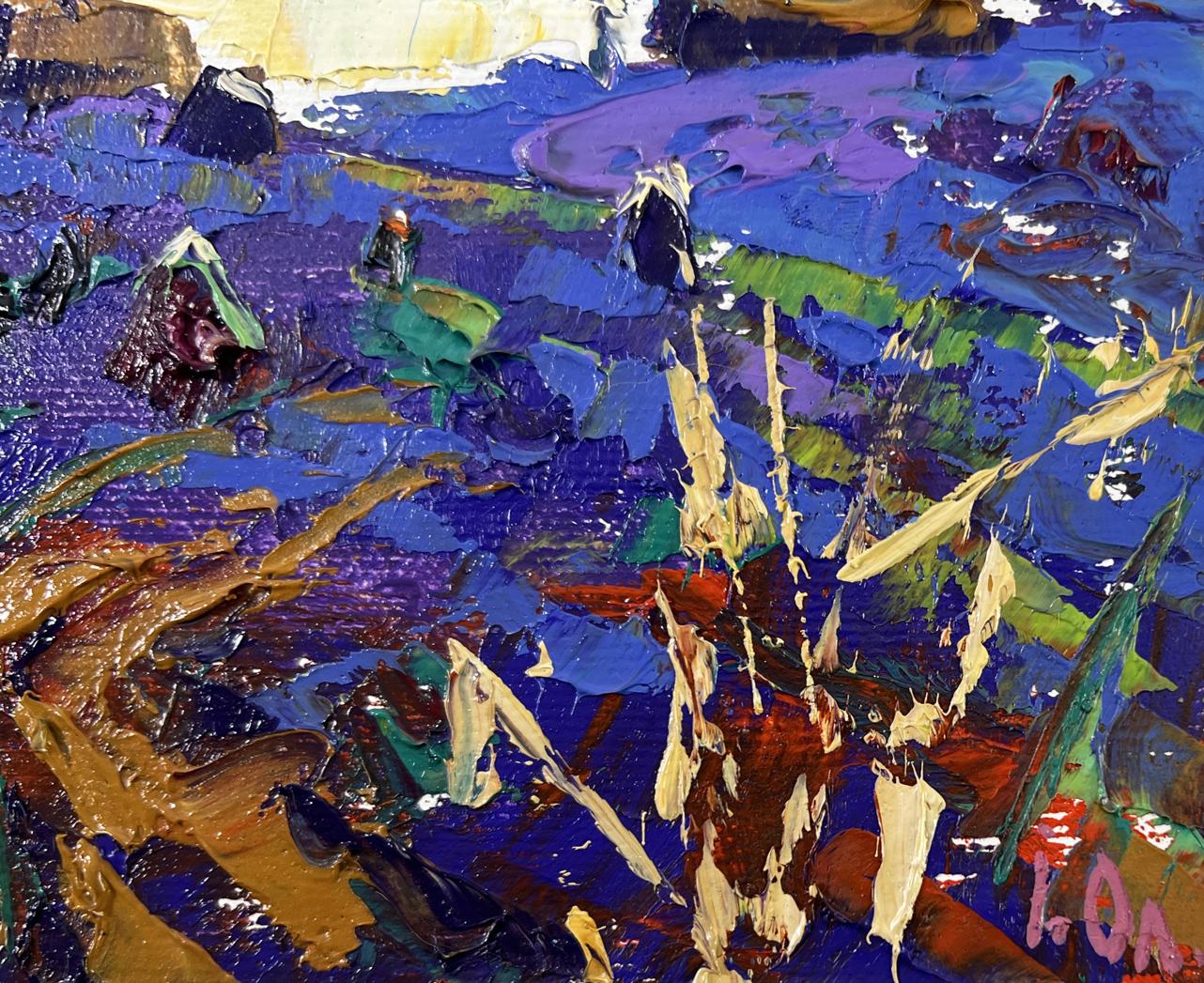Vibrant Evening in the Village oil painting by Oleksiy Ivanyuk