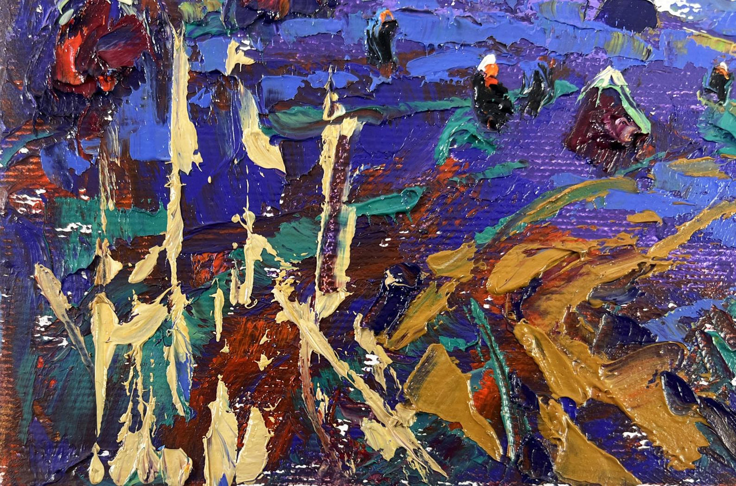 Vibrant Evening in the Village oil painting by Oleksiy Ivanyuk