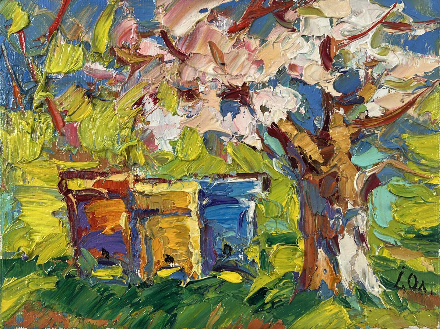 Vibrant impressionist oil painting Time for Easter by Oleksiy Ivanyuk