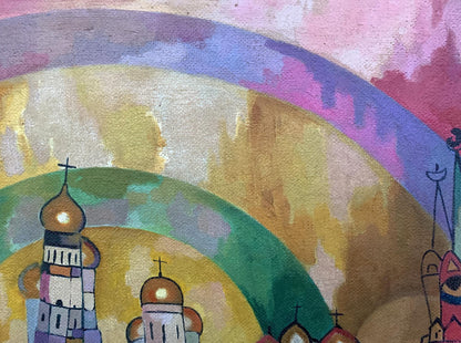 V. Konotopsky's interpretation of "Country Life" in abstract oil