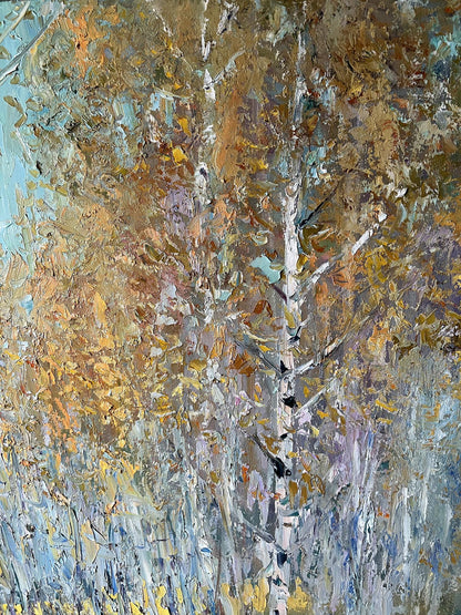 Oil Painting Autumn Nature Landscape 