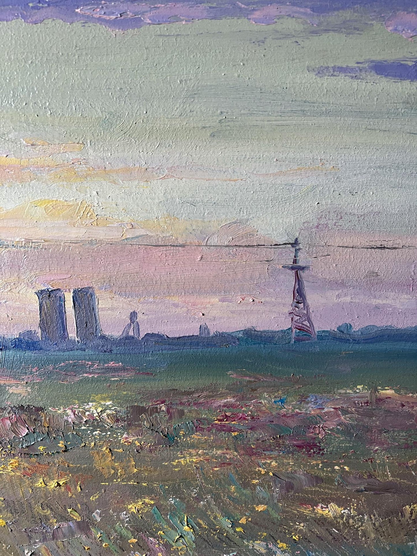 Oil Painting Nature fields Landscape 