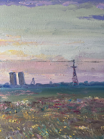 Oil Painting Nature fields Landscape 