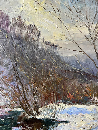 Oil painting Winter