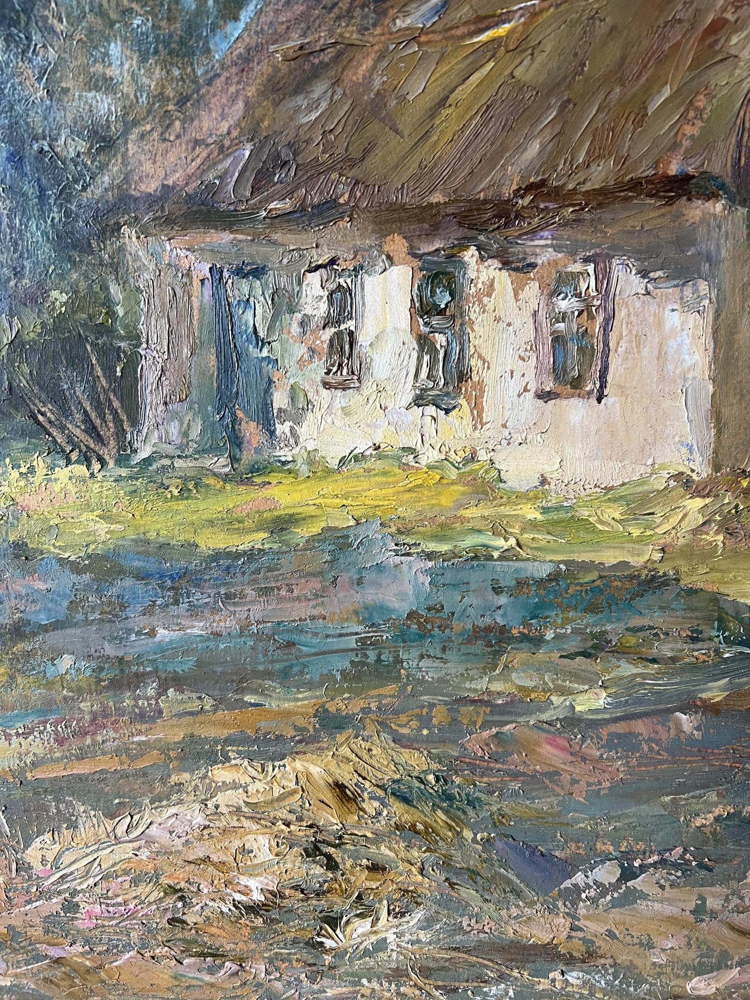 Oil PaintingVillage  Nature Landscape 