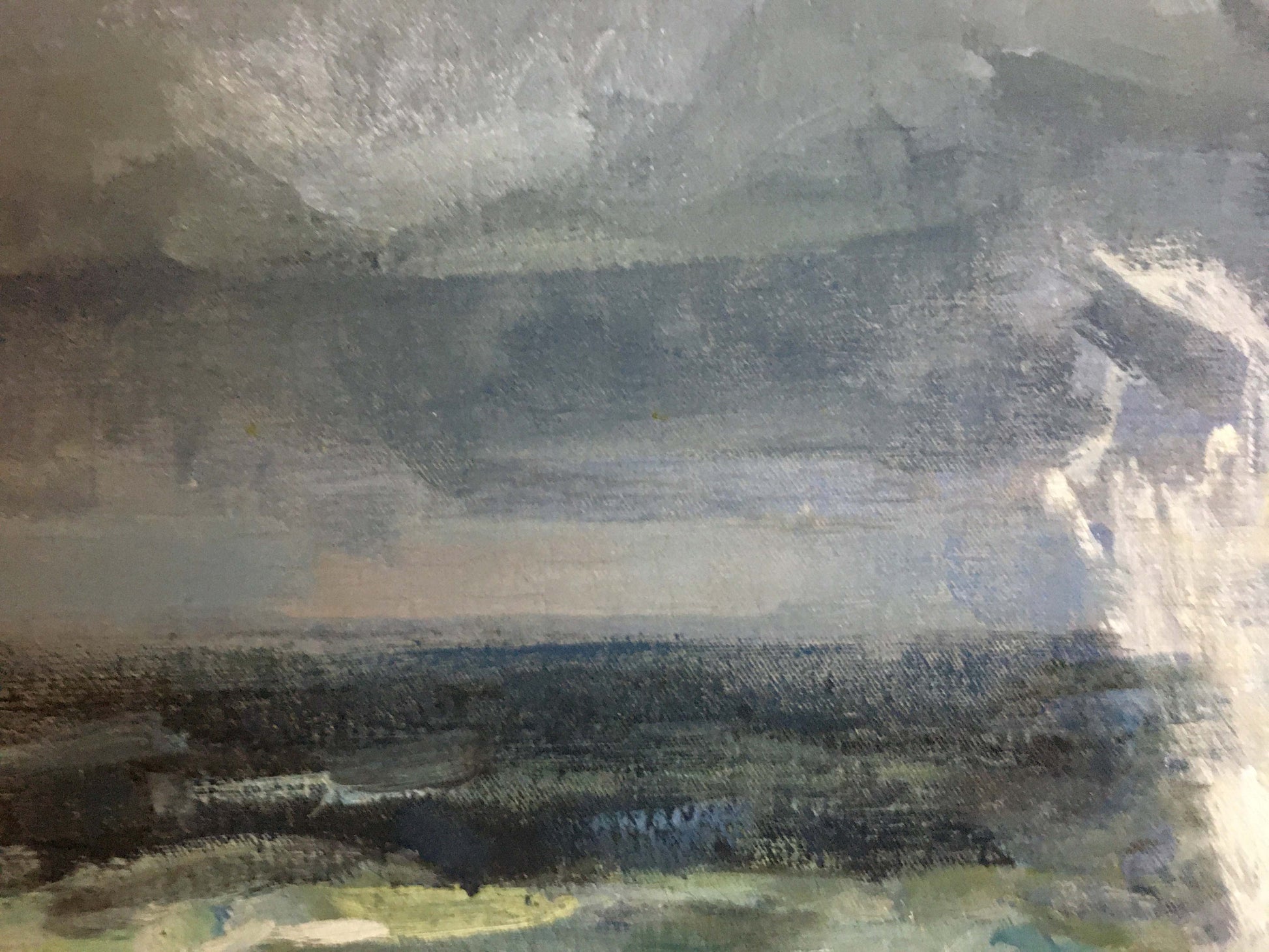Oil painting Sea Breeze by Zakharov Fedor Zakharovich, textured gray landscape