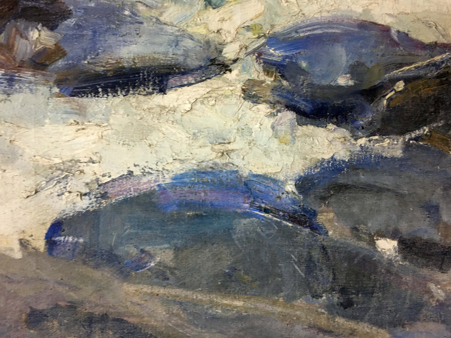 Oil painting Sea Breeze by Zakharov Fedor Zakharovich, rocky textured landscape