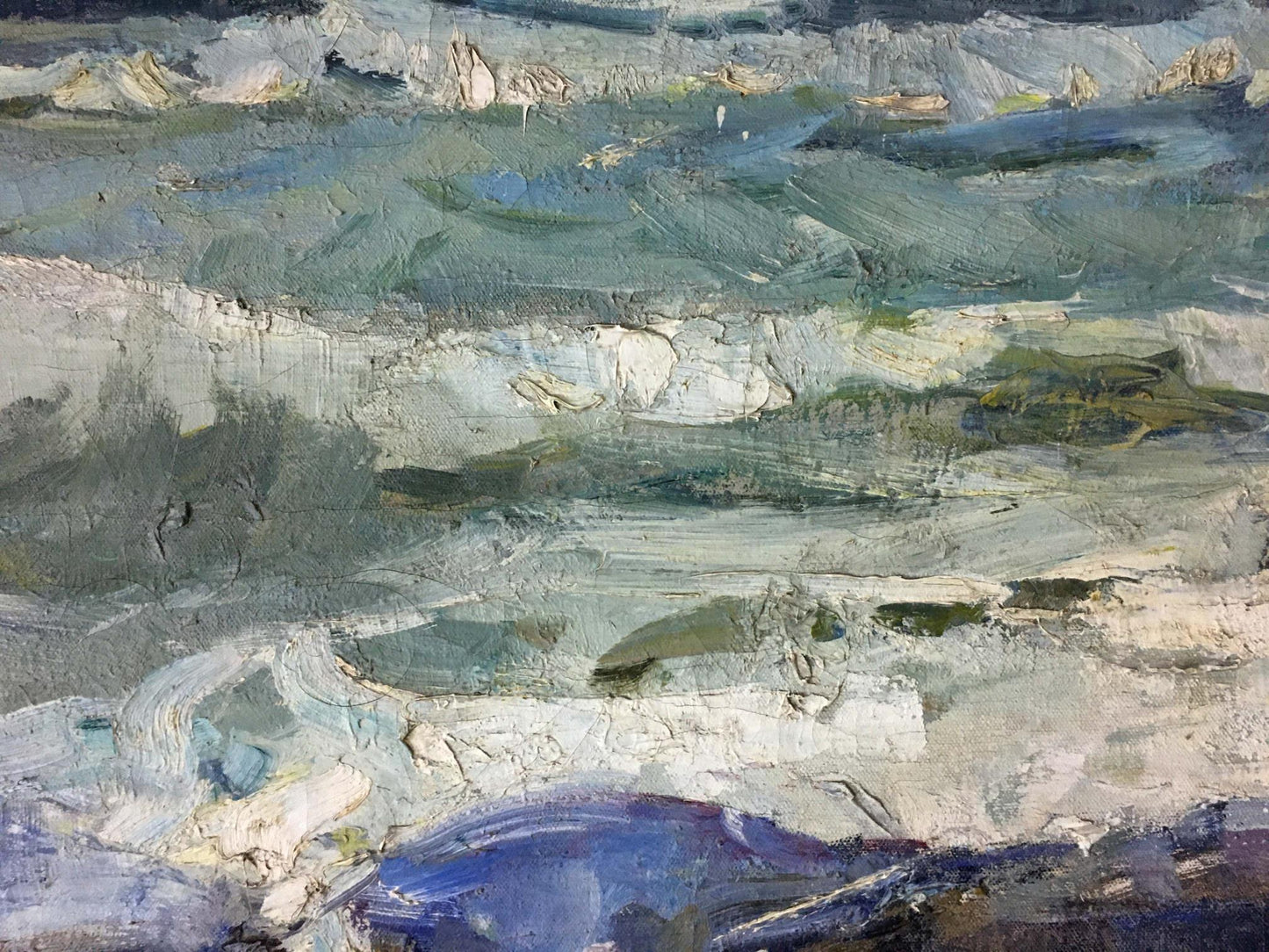 Textured impressionist oil painting Sea Breeze by Zakharov Fedor Zakharovich