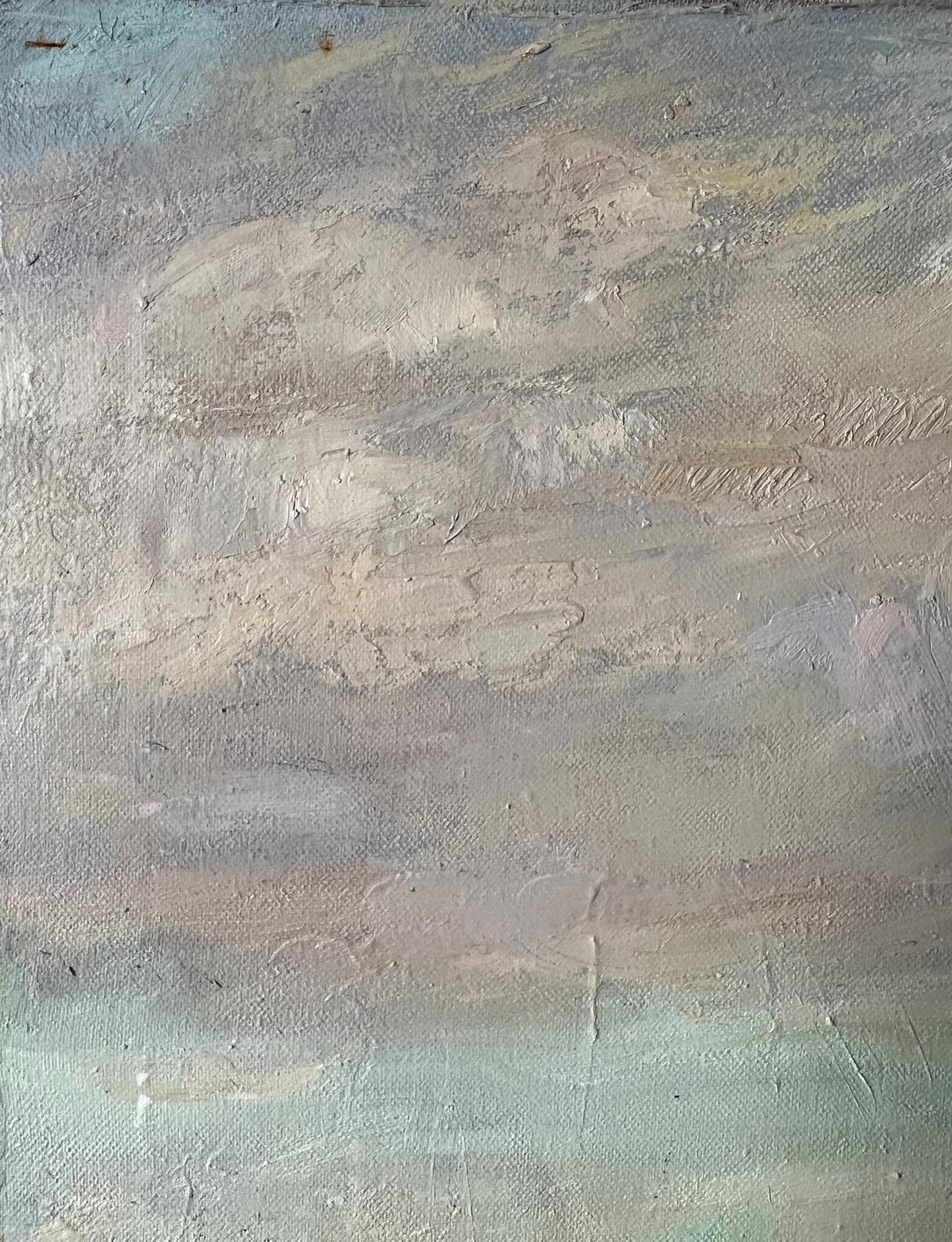 Oil painting Autumn evening 