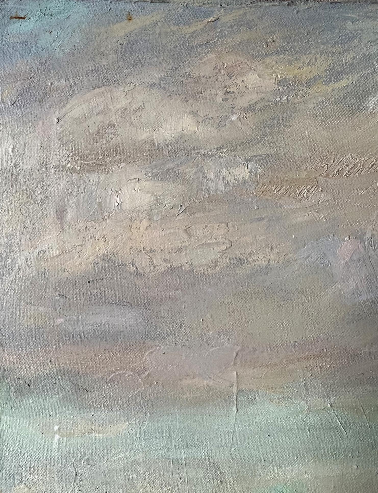 Oil painting Autumn evening 
