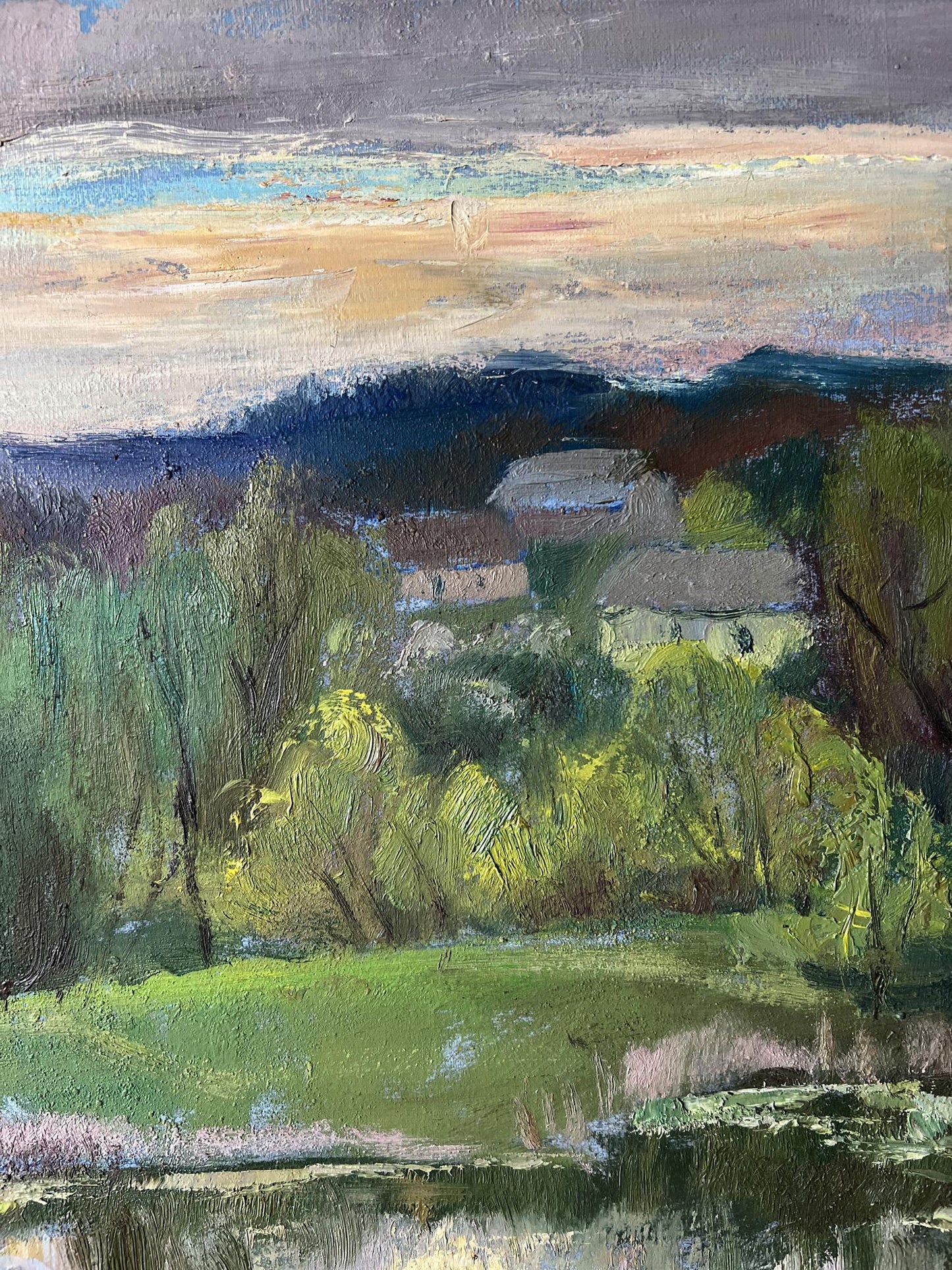 Oil Painting Spring Nature Landscape 