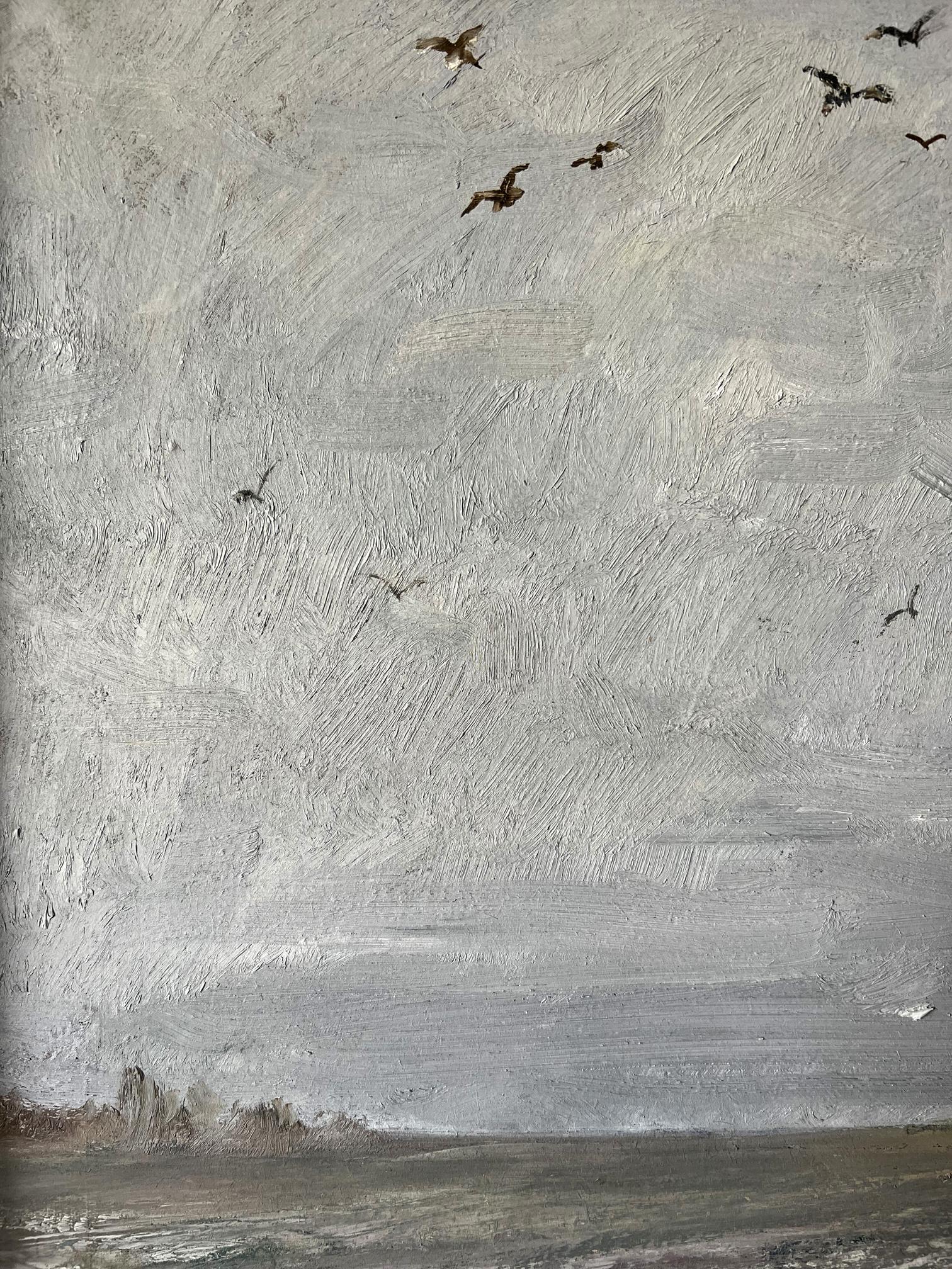 Oil painting winter 