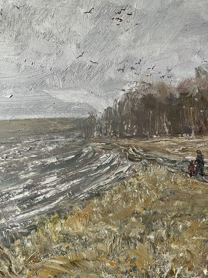 Oil Painting Winter Nature Landscape 