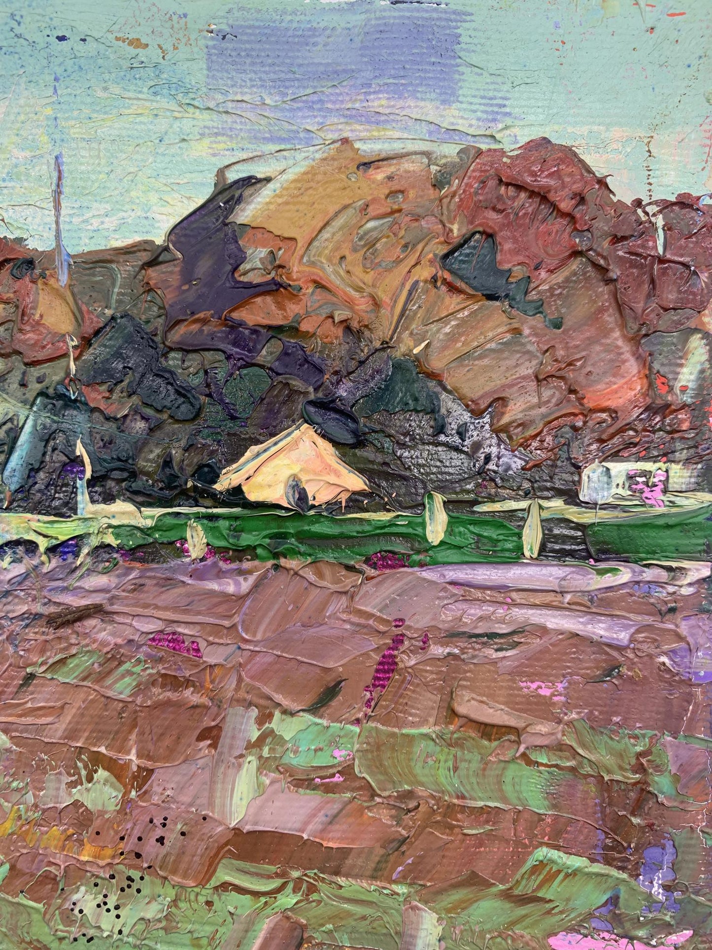 Autumn Village landscape 