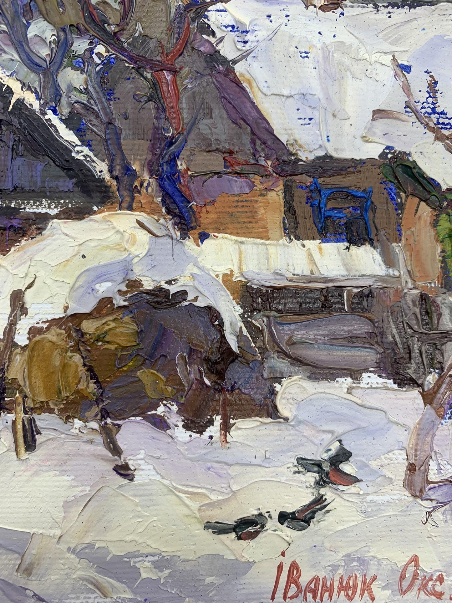 Winter Village landscape 