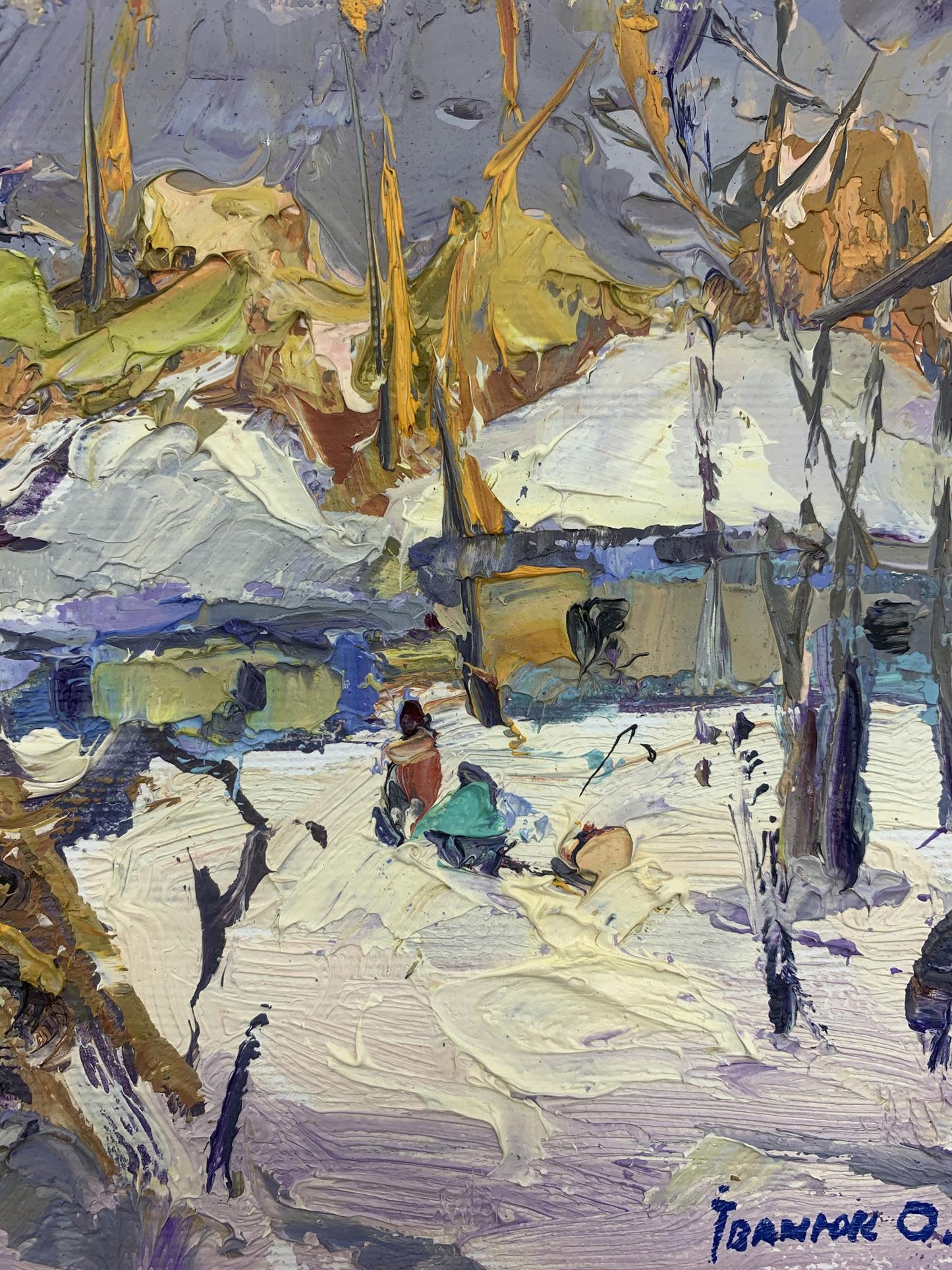 Winter Village landscape 