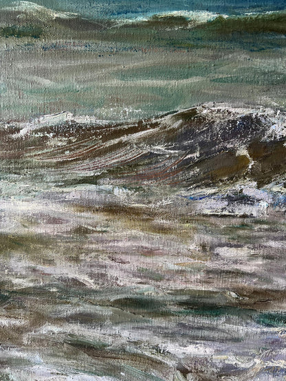Oil painting sea 
