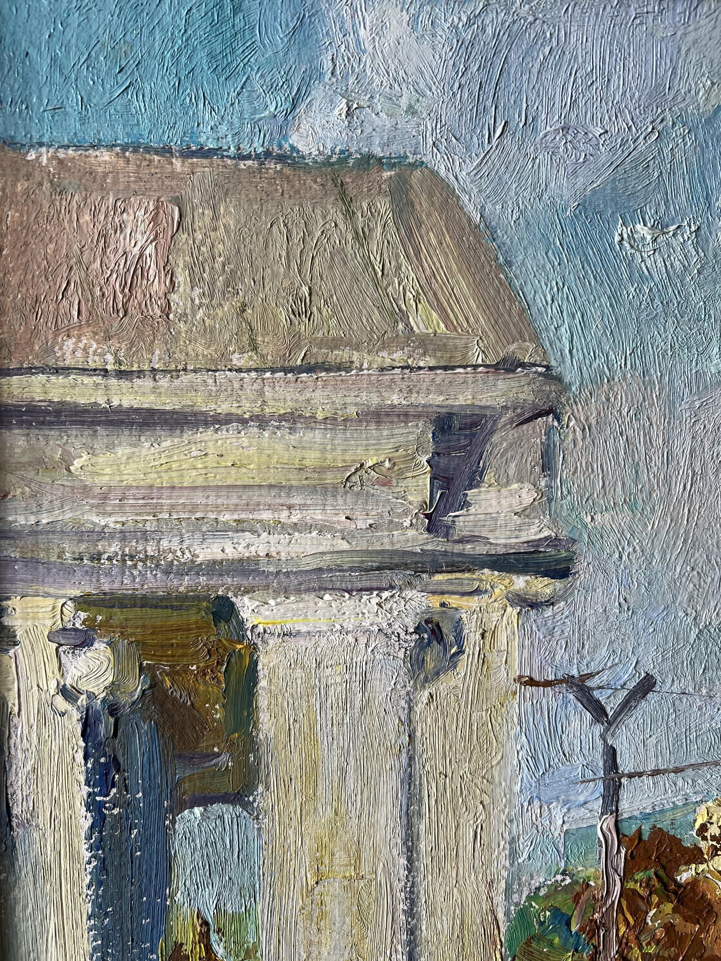 Oil painting Autumn theater 