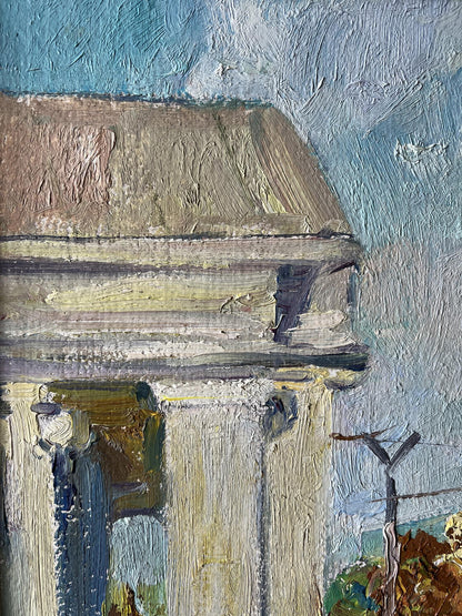 Oil painting Autumn theater 
