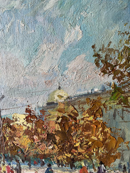 Oil Painting City Nature Landscape 