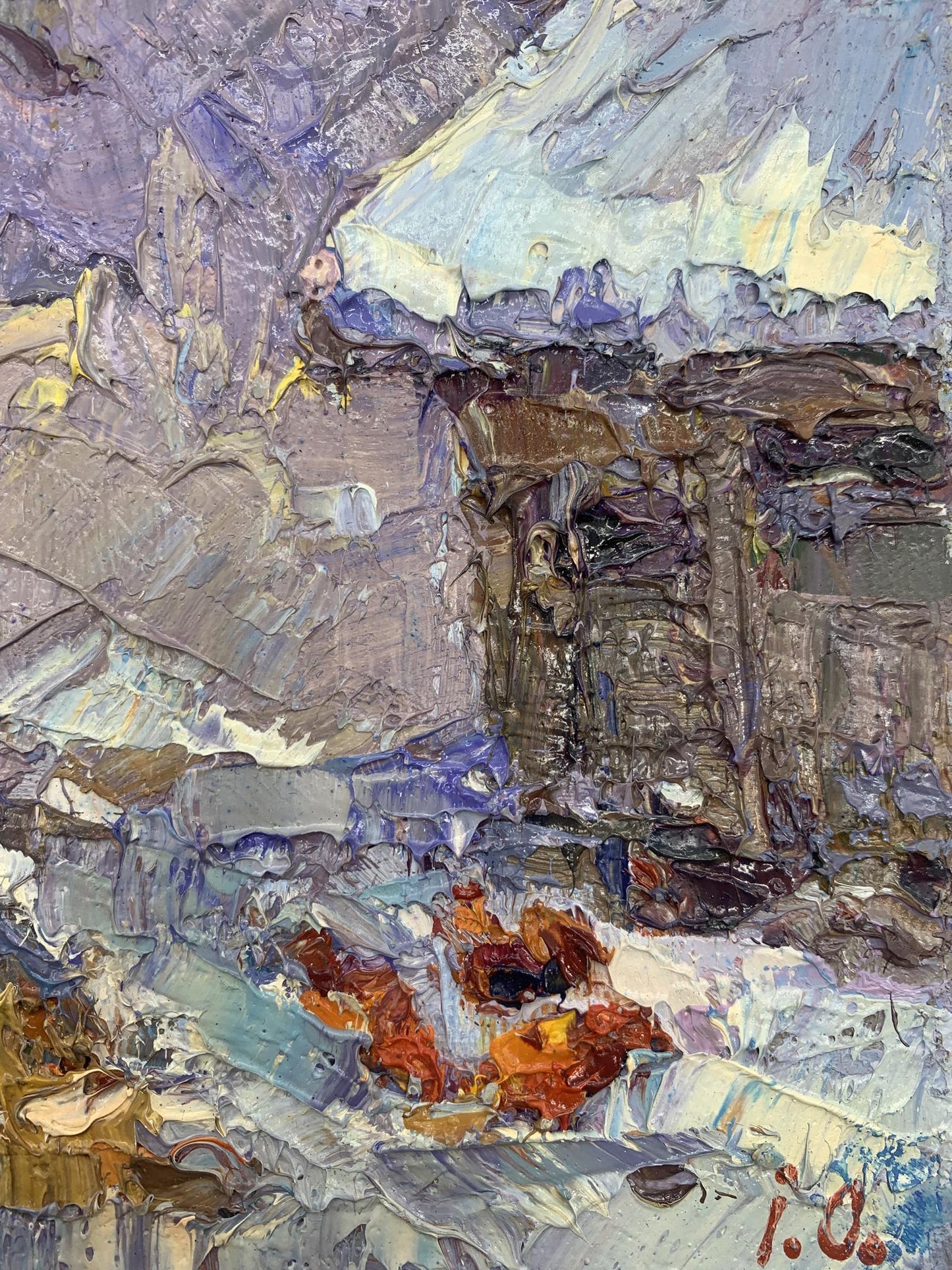 Winter Village landscape 