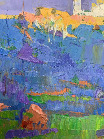 Oksana Ivanyuk's oil rendition of the "Evening Ray"
