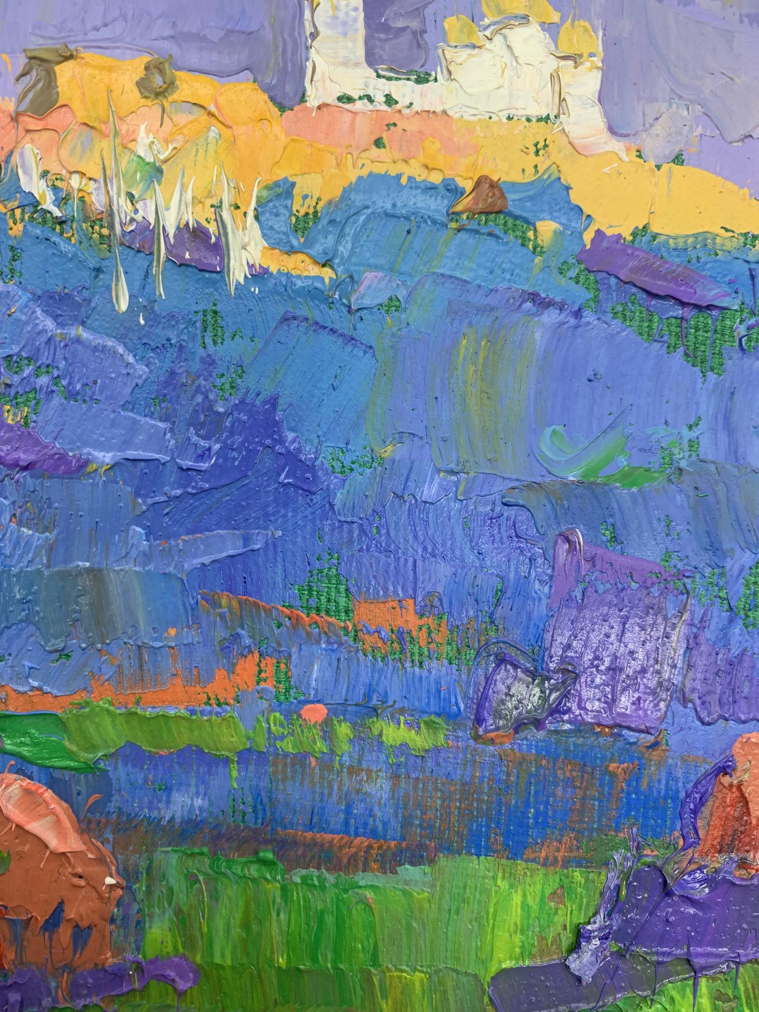 Oil painting by Oksana Ivanyuk, portraying the beauty of the "Evening Ray"
