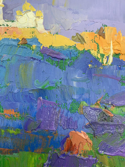 Oksana Ivanyuk's oil artwork capturing the essence of the "Evening Ray"