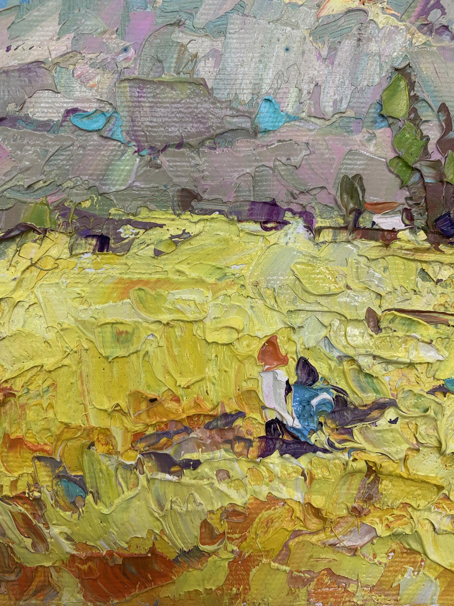 Oil Painting Summer Nature Landscape 