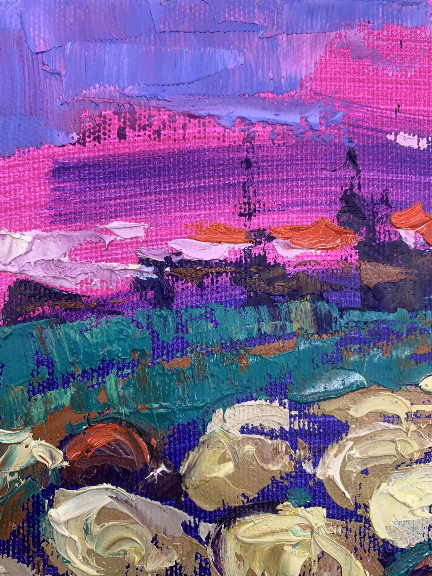 Alex Ivanyuk depicts the tranquility of a meadow in his oil painting