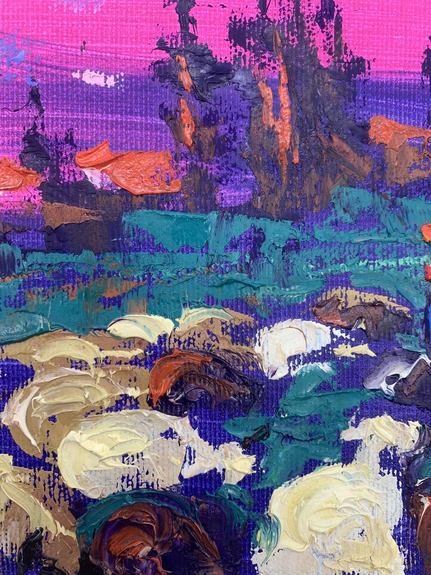 Alex Ivanyuk's oil artwork: "A Moment on the Meadow"
