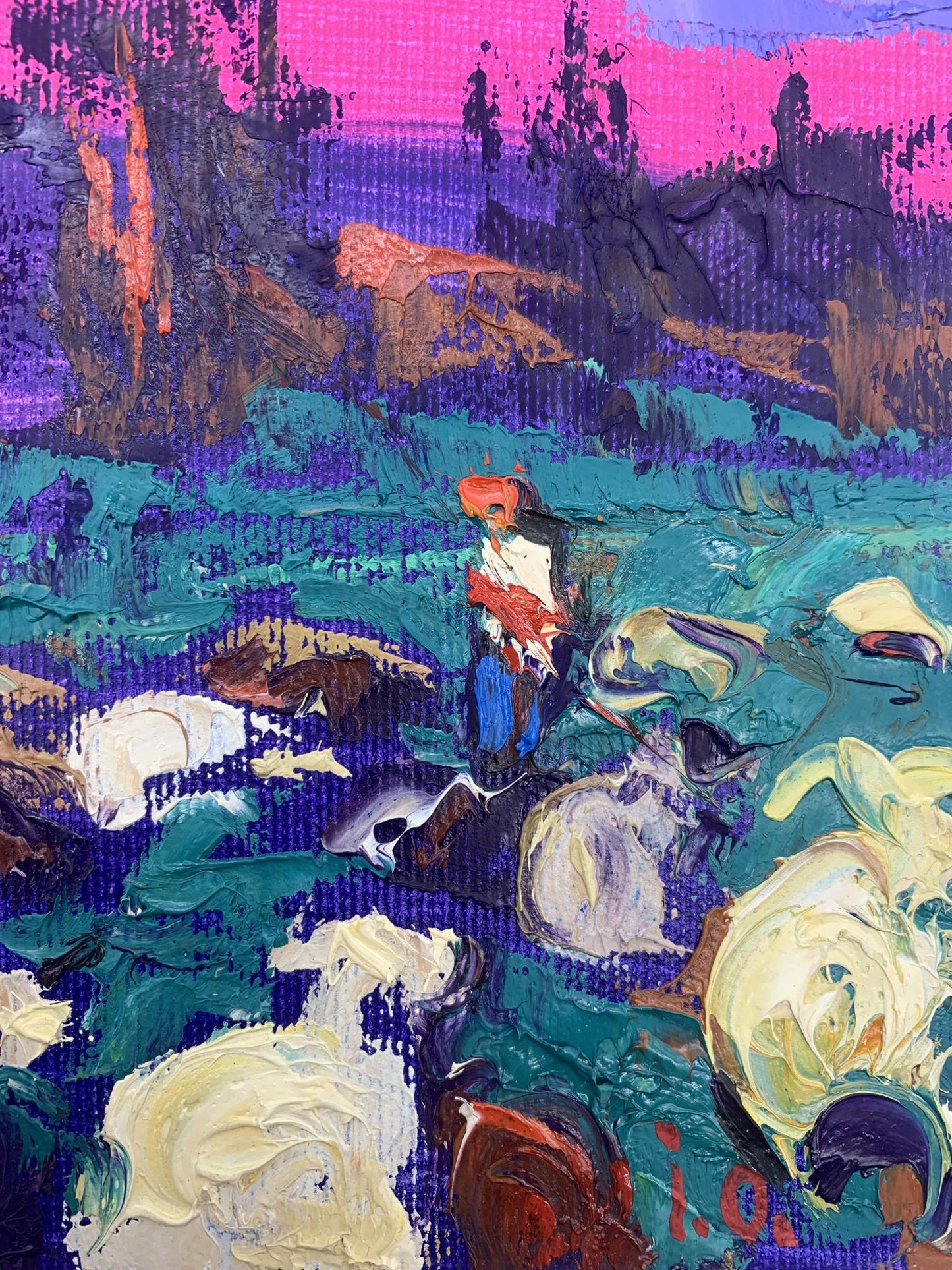 Alex Ivanyuk's oil masterpiece: "Tranquil Meadow Views"