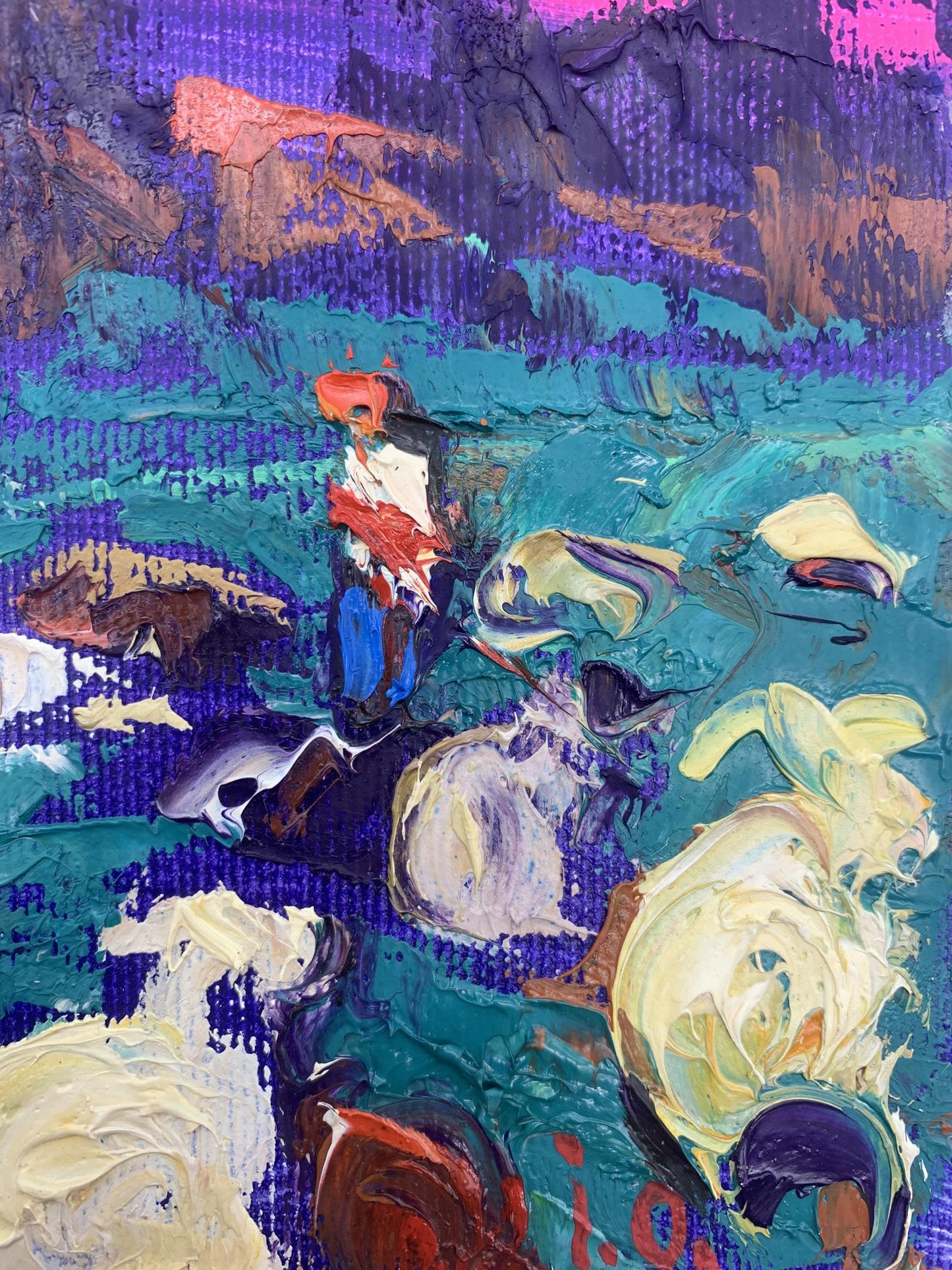 The beauty of nature captured by Alex Ivanyuk in his oil painting of a meadow scene