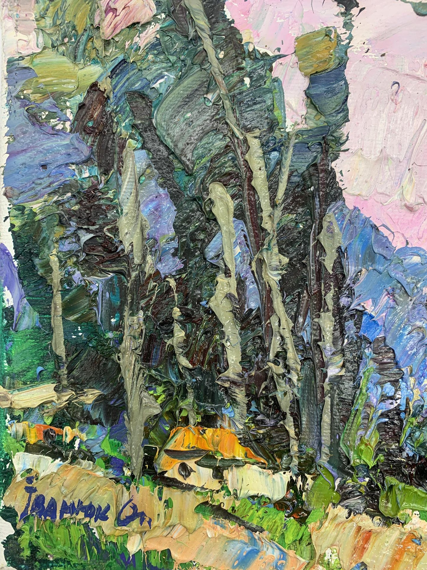 Ivanyuk's oil painting invites viewers to experience the tranquility of nature